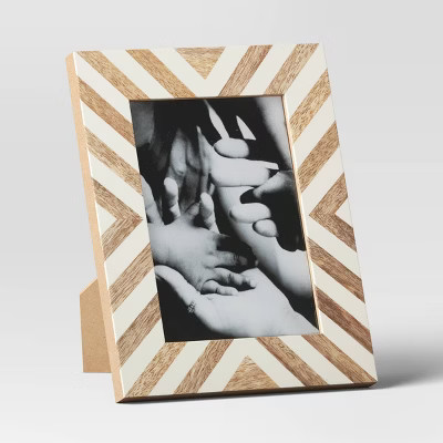 5" x 7" Patterned Mosaic Table Frame Brown - Threshold™ | Target