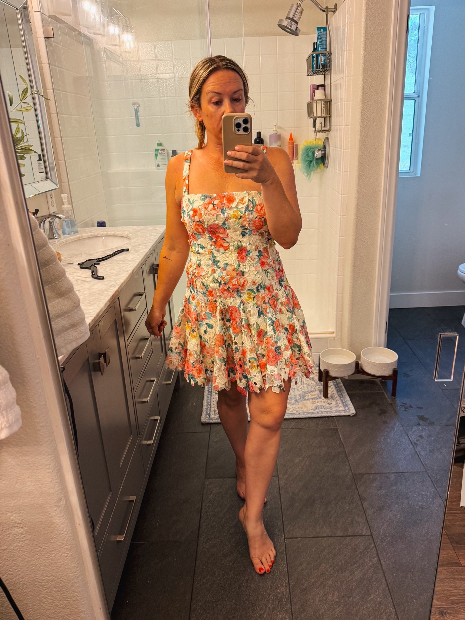 The cutest summer dress. It has a structured a line silhouette and it’s a great length without being too short

#LTKOver40 #LTKWedding
