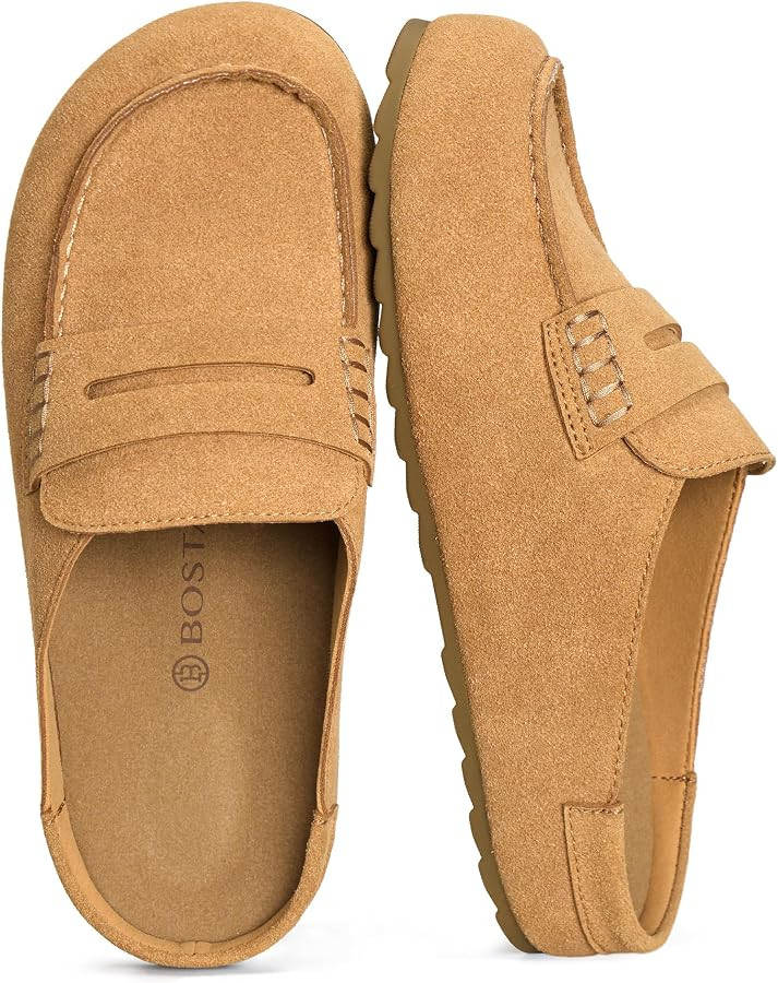 BOSTANTEN Comfortable Clogs for Women, Slip On Shoes with Wide Toe Box and Soft Suede, Non Slip S... | Amazon (CA)