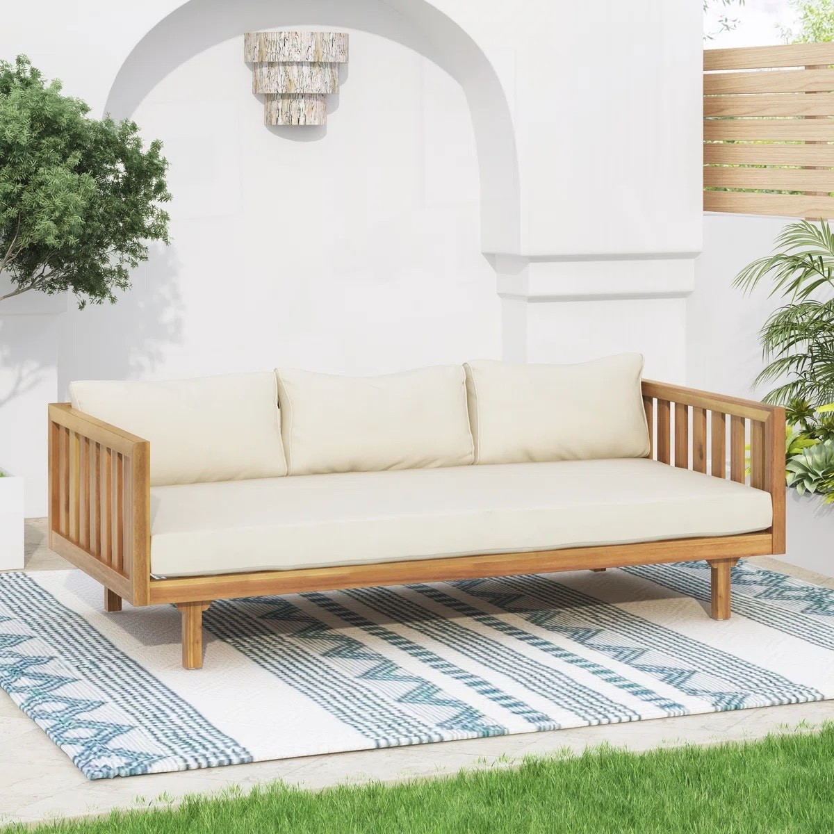 Create your own outdoor escape — this cushioned patio daybed transforms any backyard into a serene, resort-inspired retreat. ON SALE and under $600.

Keywords: Patio daybed, outdoor daybed, outdoor daybed with cushions, egg chair, patio furniture, patio daybed with cushions, patio set, summer patio furniture, spring patio furniture, indoor daybed, poolside daybed  

#LTKHome #LTKSaleAlert #LTKSeasonal