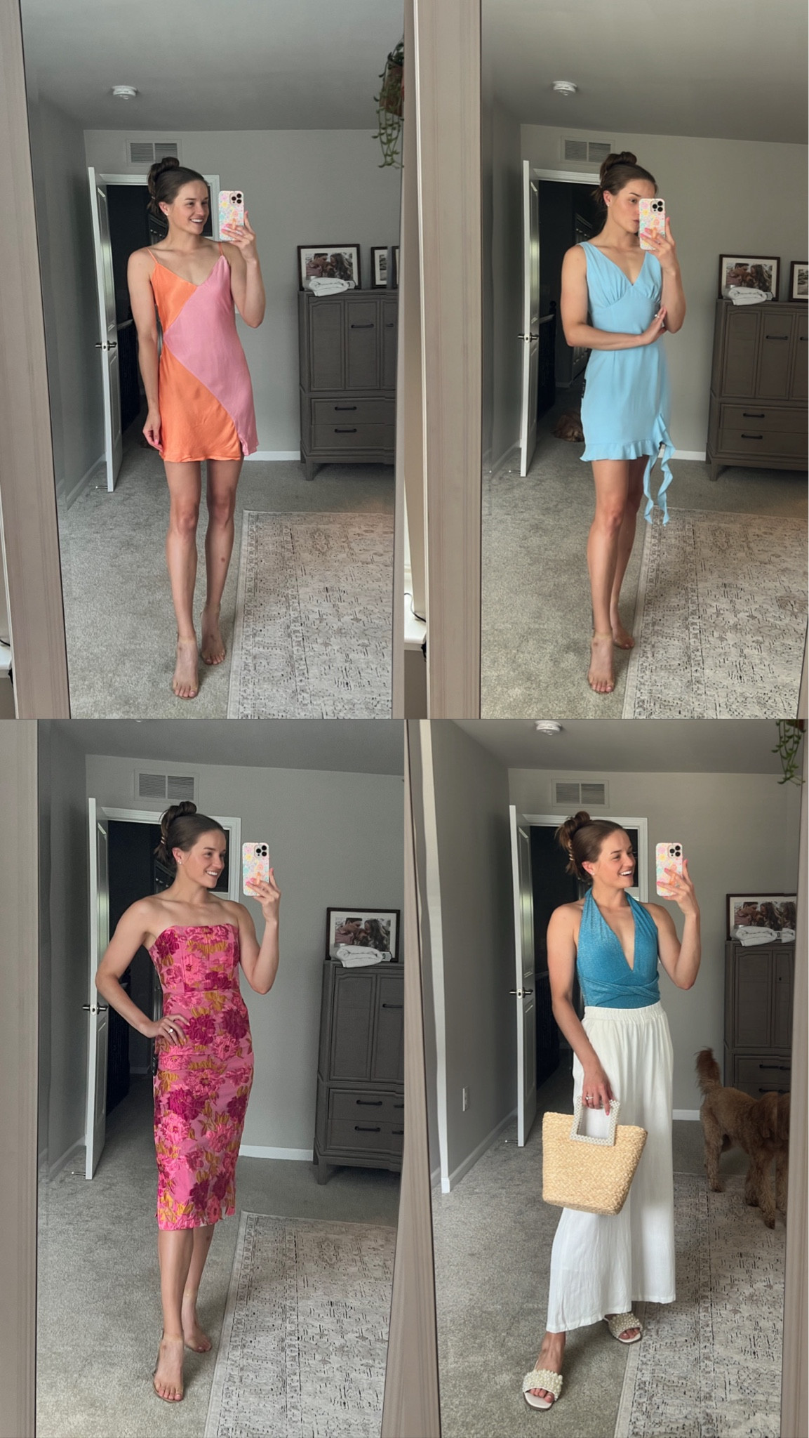 Both orange/pink dresses: size small 🧡💖
Blue dress + swimsuit: size medium 🩵

#LTKFindsUnder50 #LTKSummerSales #LTKSeasonal