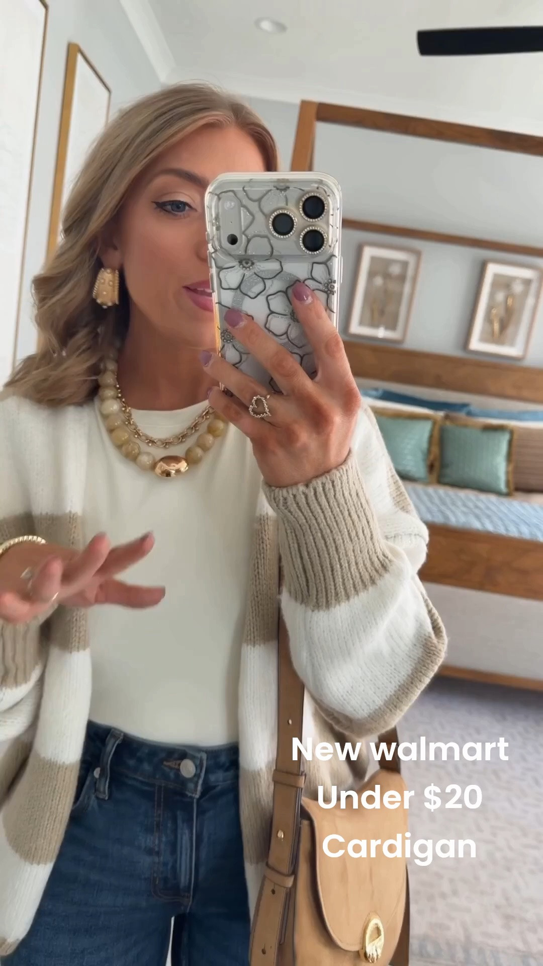 The cutest new Walmart cardigan! 🤎 This neutral striped cardigan is one of those pieces you can throw on with jeans and instantly look put together. I paired it with wide-leg denim, a neutral bag, layered necklaces and western-inspired shoes for the easiest everyday Walmart outfit. This one looks SO much more expensive than its Walmart price tag!

#walmartfashion #walmartfinds #walmartstyle #walmartnewarrivals #walmartfashionfinds #walmartoutfit #walmartcardigan #stripedcardigan #cardiganoutfit #widelegjeans #affordablefashion #casualstyle #everydayoutfit #womensfashion #outfitideas

#LTKootd #LTKPetite
