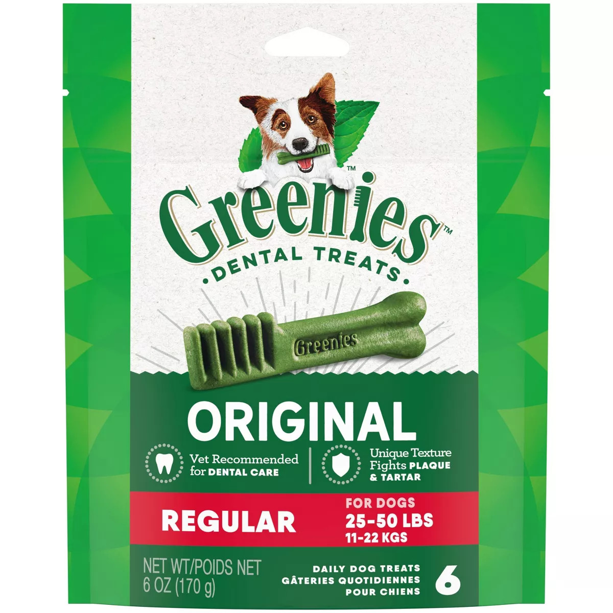 Greenies Regular Original Chicken Dental Dog Treats | Target