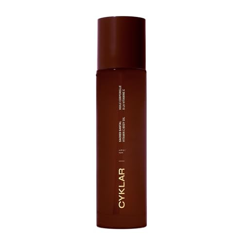 CYKLAR Vitamin C Body Oil for Women and Men. Moisturizing Sacred Santal Scented Body Serum for Glowing Skin. Nourishing, Hydrating After-Shower and Bath Skin Care Moisturizer, 4.2 Fl Oz | Amazon (US)
