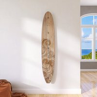Seaside Series Surfboard Growth Chart Two Tone Wave | Wooden Height Ocean Themed Nursery Longboard Signs | Etsy (US)