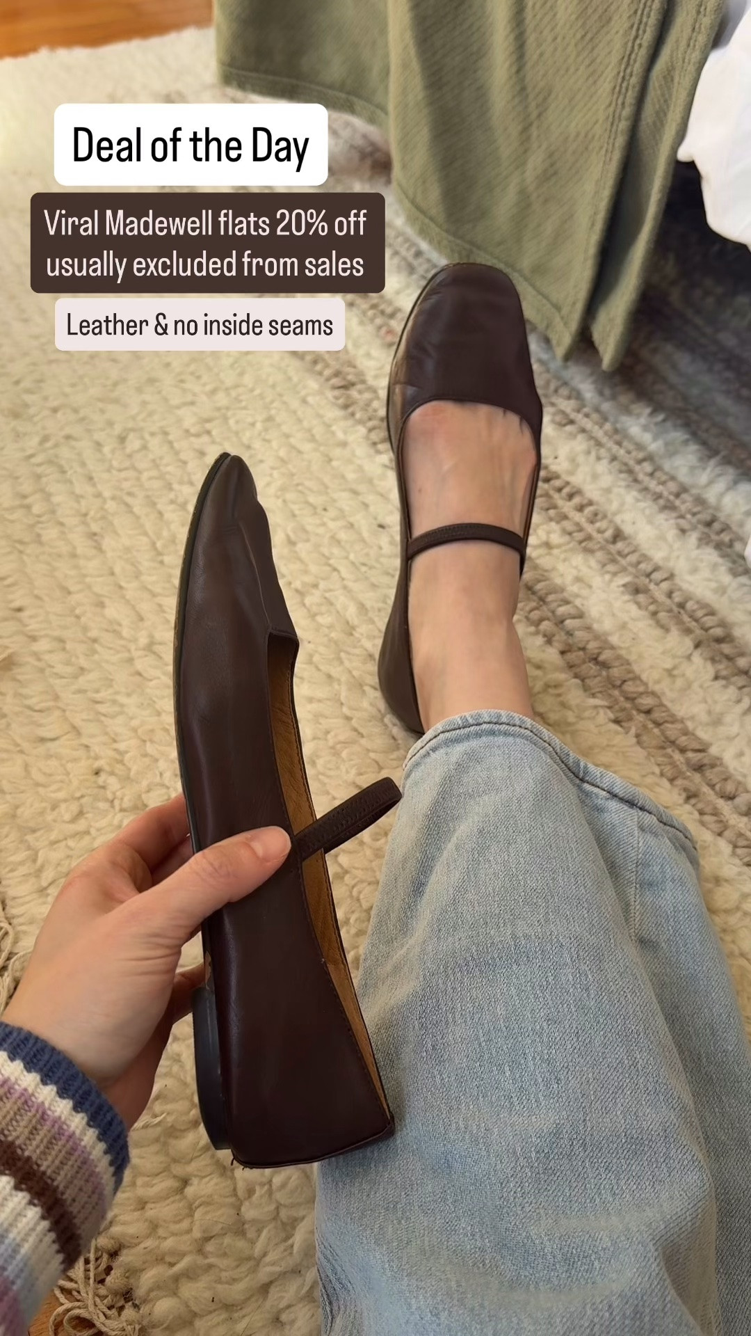 Viral Madewell leather Greta flats on sale for 20% off! Usually excluded from sales. Walked over a million steps in these and run tts

#LTKxMadewell #LTKootd #LTKSaleAlert