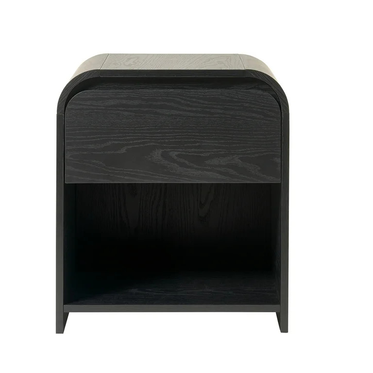 Better Homes & Gardens Juliet Nightstand with USB, Rich Black Finish | Walmart (US)