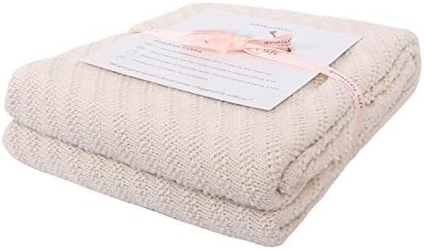 Adory Sweety Throw Blanket Moss Stitch Solid Soft Sofa Couch Decorative Knitted Blanket,50 x 60 i... | Amazon (US)