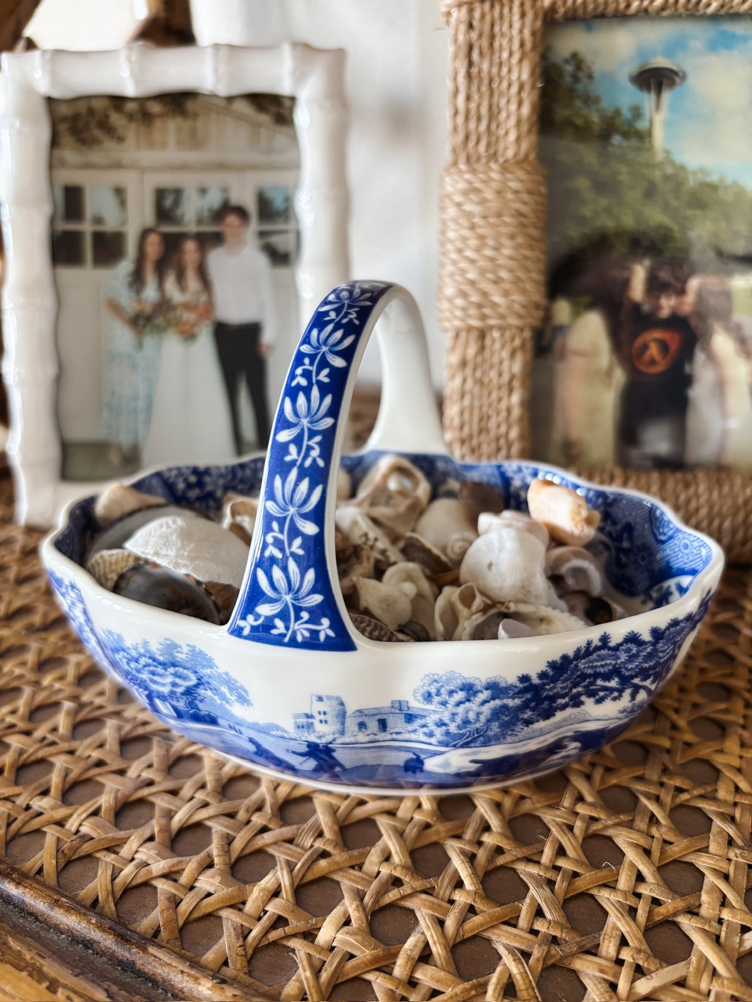 Blue and White Handled Basket — A sweet little bowl can bring a bit of beauty to every day life. I love filling this with Easter jellybeans to share a sweet treat, displaying collected shells from beach walks, or using it for jewelry so getting ready for the day is an elevated experience.

#LTKSeasonal #LTKHome #LTKSaleAlert