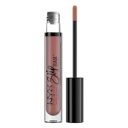 NYX PROFESSIONAL MAKEUP Slip Tease Full Color Lip Oil, Liquid Lipstick - I Woke Up Like This (Mau... | Amazon (US)