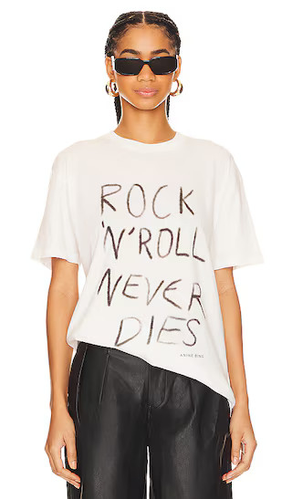 Walker Tee Rock N Roll in Ivory | Revolve Clothing (Global)