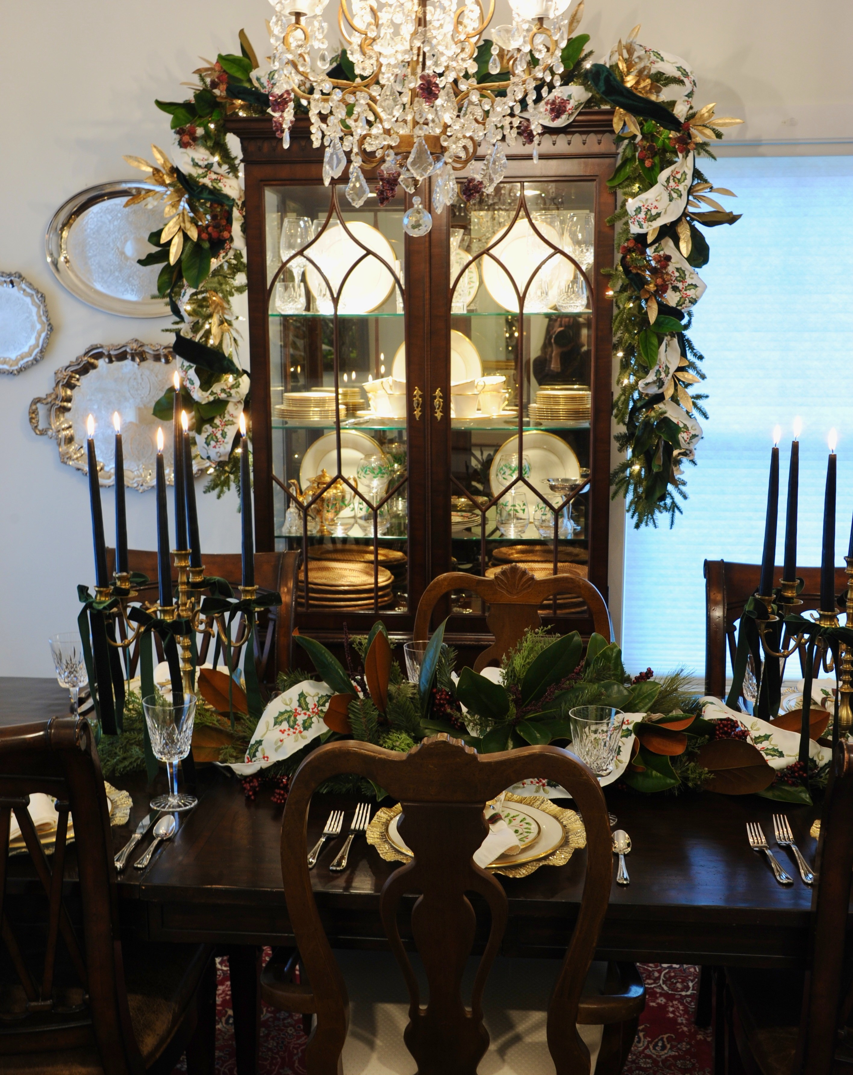 Christmas Table Inspo! My vintage brass candleabras with black candles add so much drama to my traditional table. 

#LTKHoliday #LTKSeasonal #LTKHome