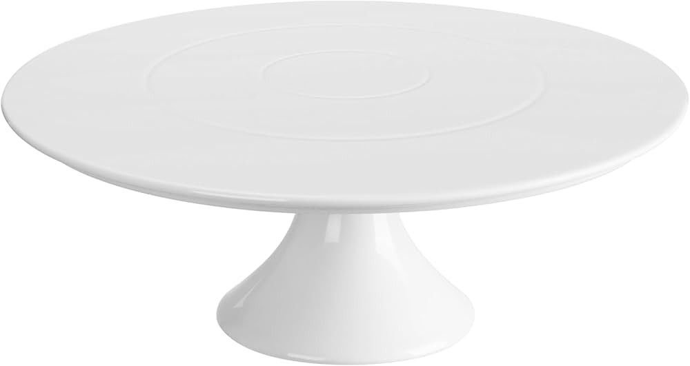 Kootek White Cake Stand, 10 x 10 Inches Porcelain Cake Plate Cake Pedestal Stand Display Dessert ... | Amazon (US)