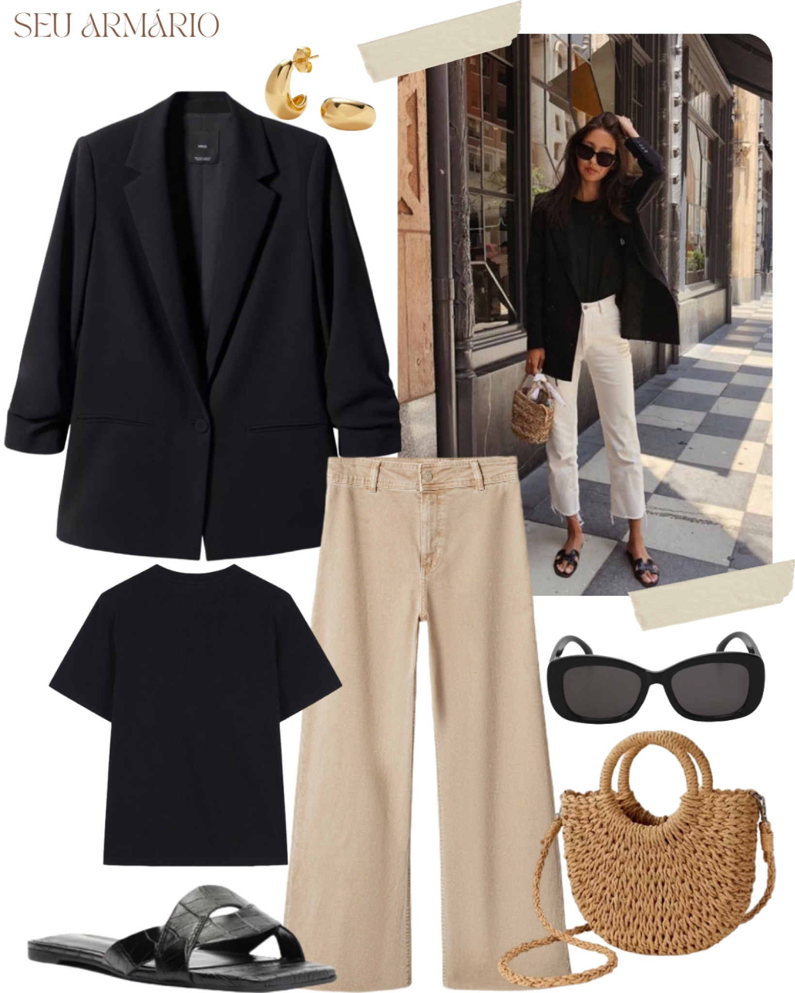 "O blazer preto: peça essencial no guarda-roupa, versátil e atemporal. Combine-o com tons de bege para uma elegância instantânea. ✨ #Moda #Estilo #BlazerPreto #CombinaçõesDeCores"

#LTKbrasil #LTKworkwear #LTKSeasonal