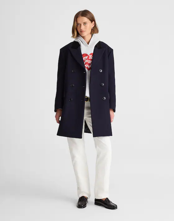 Alexa Chung for Madewell Leni Peacoat | Madewell