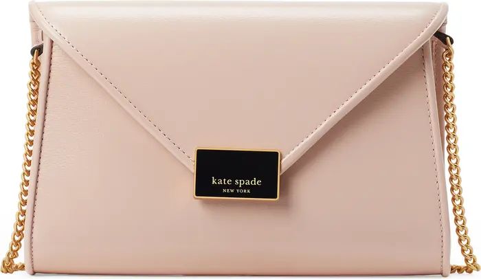kate spade new york Medium Anna Leather Envelope Clutch | Nordstrom | Nordstrom