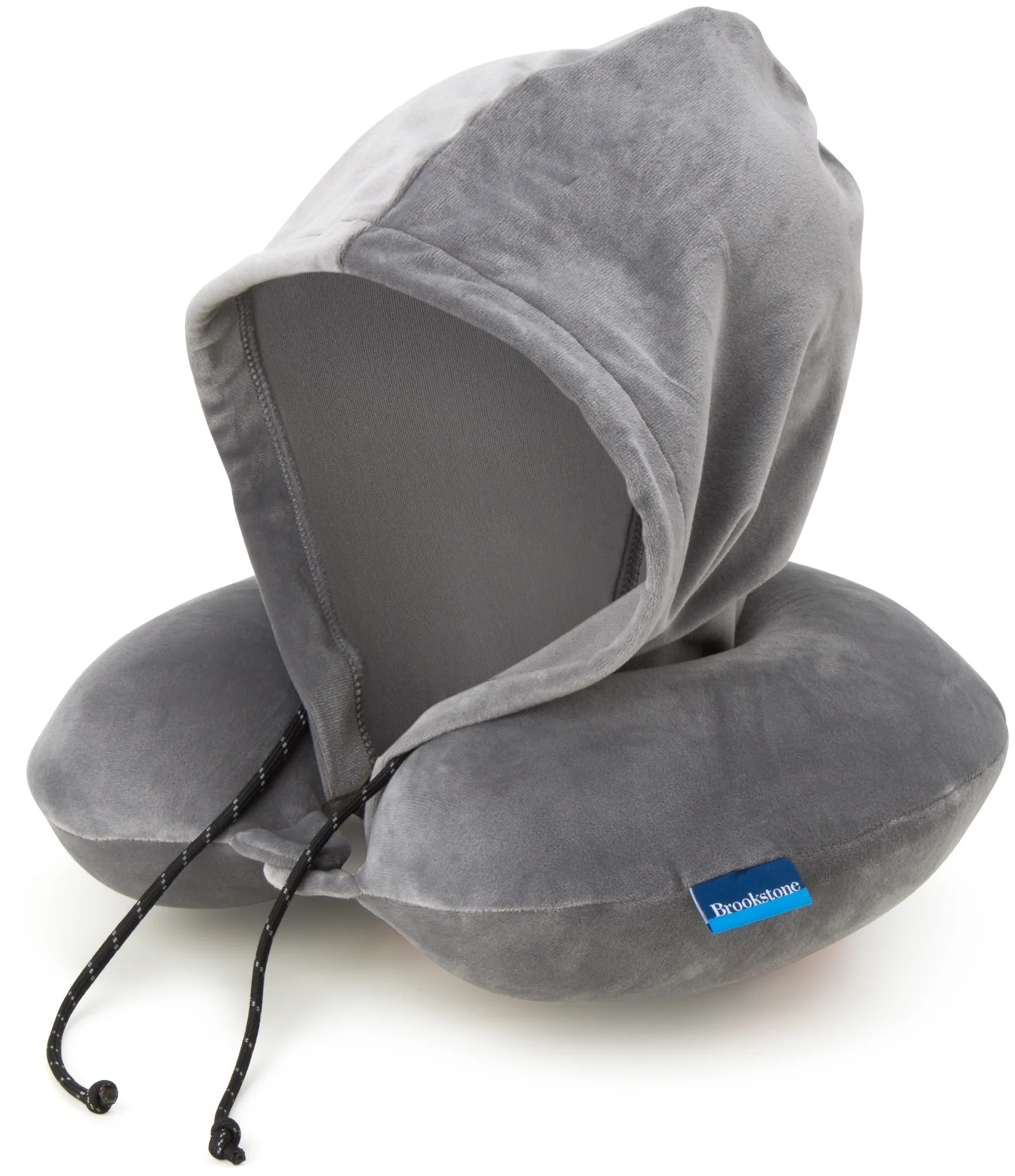 Brookstone Hooded Neck Pillow - High Density Memory Foam Neck Support Sleep and Travel Pillow | Walmart (US)