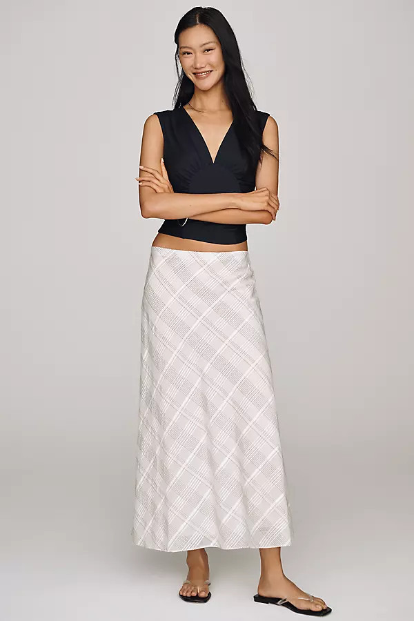 Wren Plaid Midi Skirt | Anthropologie (US)