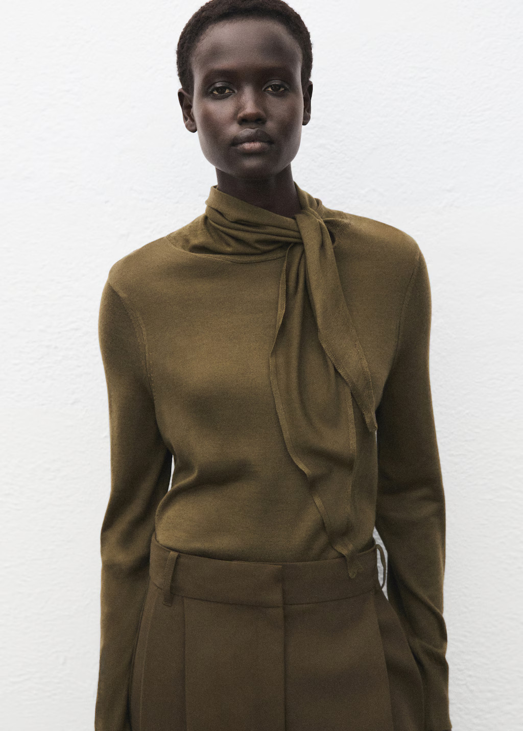 Turtleneck sweater with knot - Women | MANGO USA | Mango (US/MX/AU)