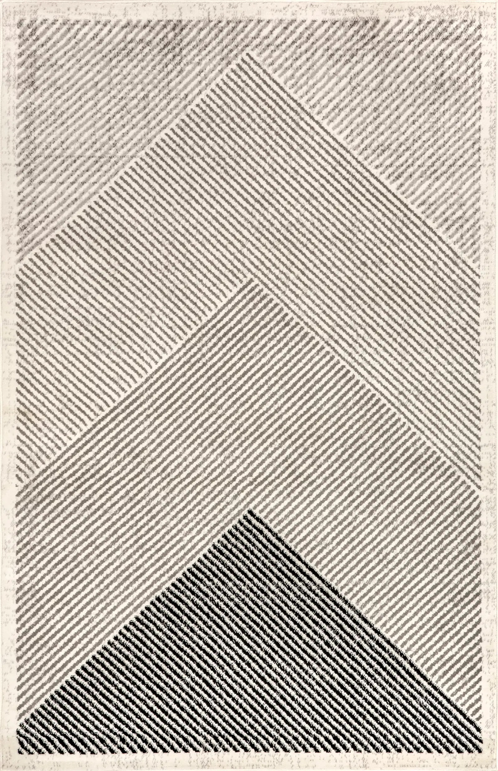 Color: GreyMae Traverse Stripes Rug | Grey Grey swatchShape: RectangleRectangleRunnerRoundSize: 2... | Rugs USA