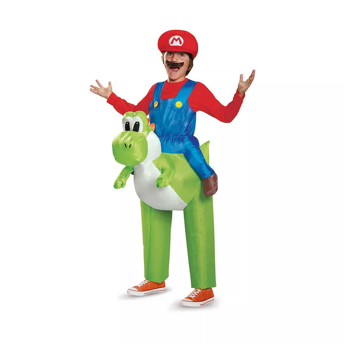 Kids' Super Mario Yoshi Inflatable Riding Halloween Costume One Size | Target