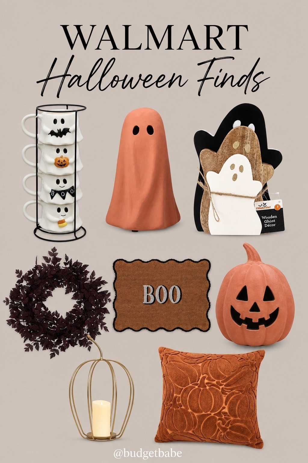 Walmart Halloween finds sold and shipped by Walmart! #walmarthome Halloween decor ghost jack o lantern wreath spooky season doormat

#LTKHome