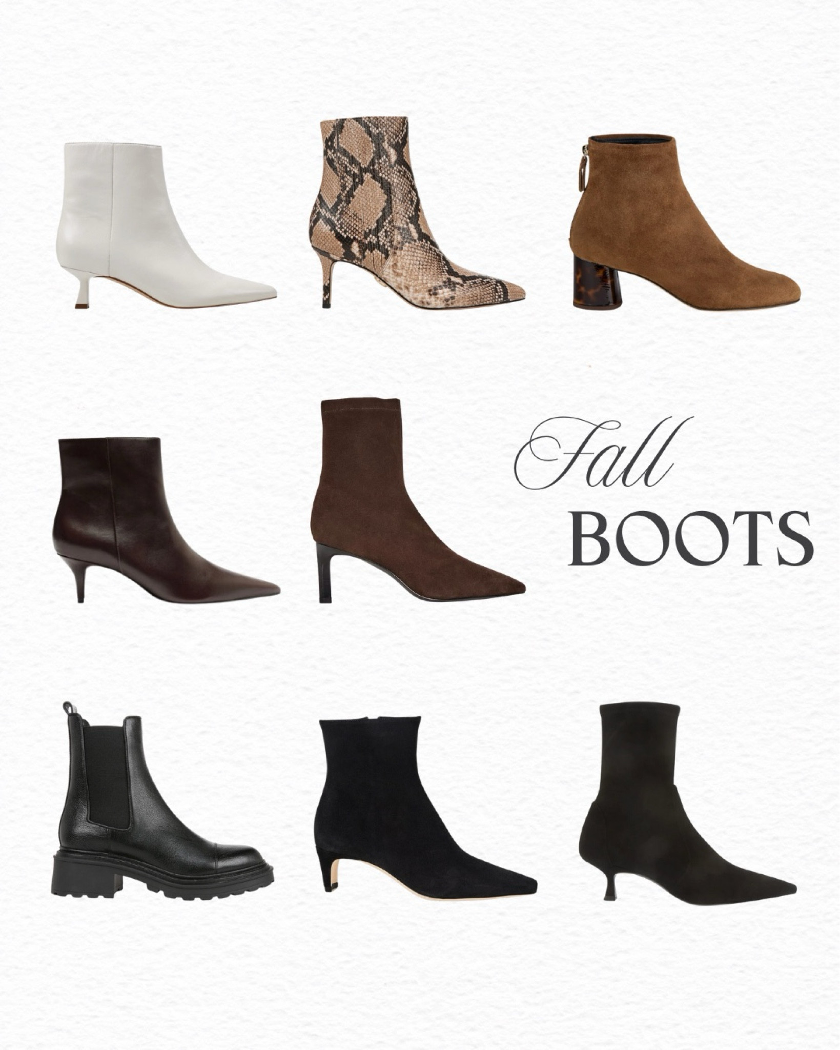 Fall boot edit! Loving all these boots for fall - pro tip: if you buy boots now you can wear them for longer!

#LTKSeasonal #LTKShoeCrush #LTKOver40