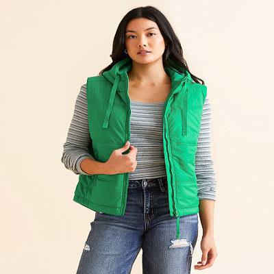 Daphni Hooded Puffer Vest | Buckle