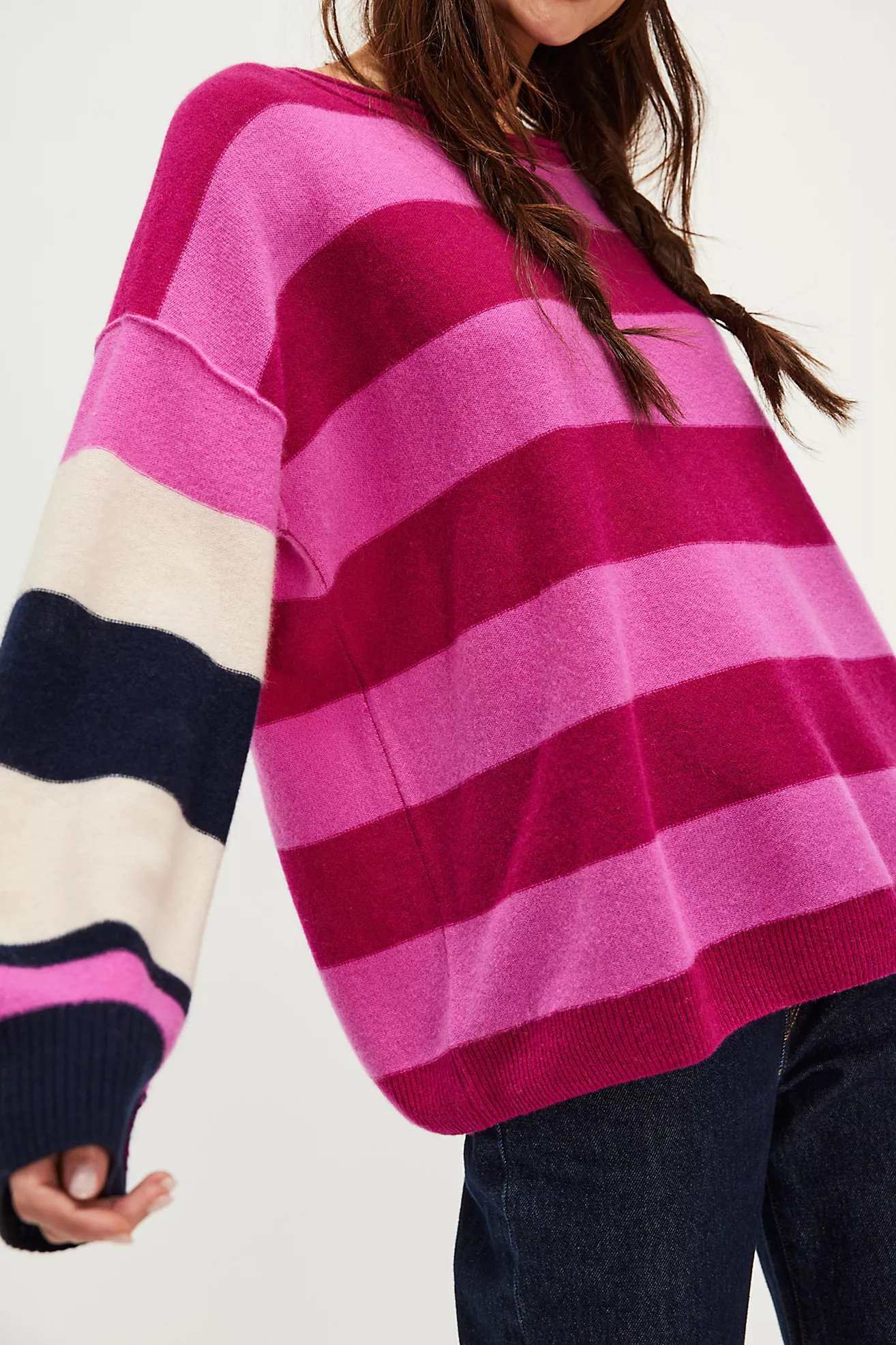 Addie Stripe Cashmere Pullover | Free People (Global - UK&FR Excluded)