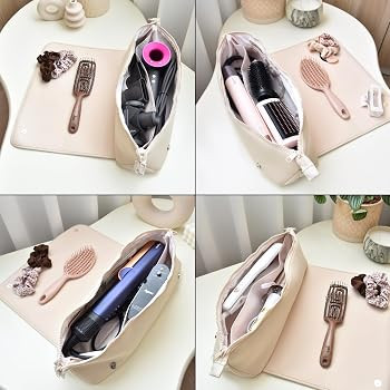 Hair Tools Travel Bag and Heat Resistant Mat for Flat Irons, Straighteners, Curling Iron, and Hai... | Amazon (US)