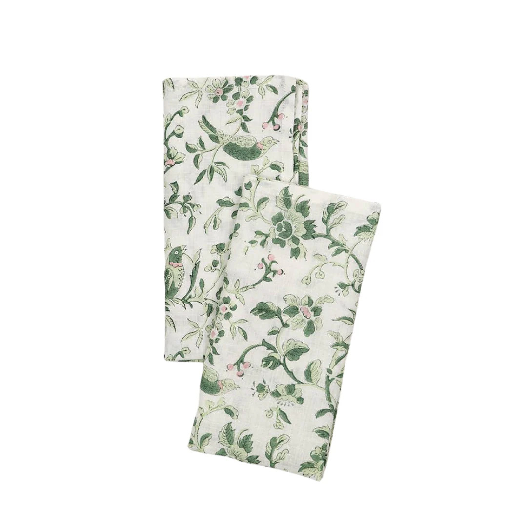 ROBIN PEONY NAPKIN (SET OF 2) | Mason Maison