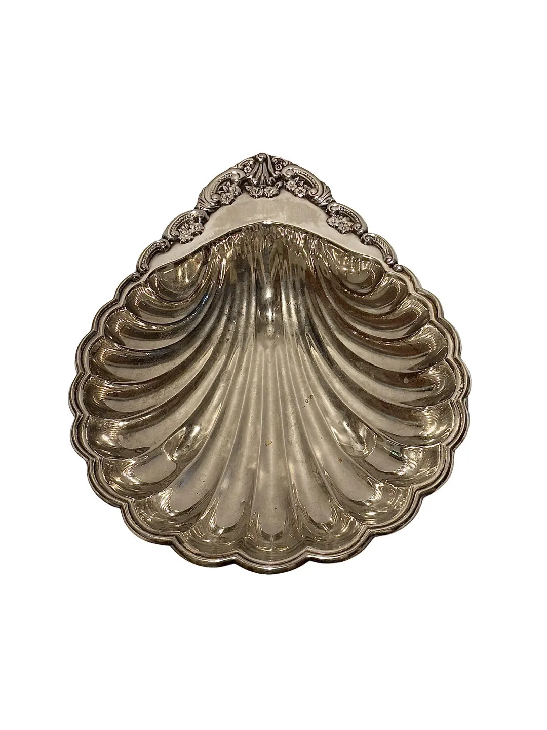 Large Silverplated Shell Serving Dish, Retro Silver Shell Bowl, Ornate Shell Platter, Silver Clam... | Etsy (US)