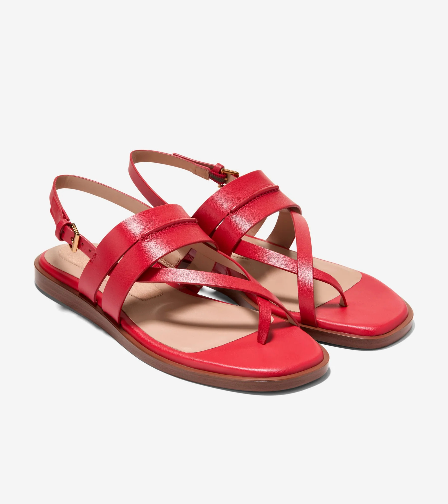 Women's Go-To Estella Flat Thong Sandals in Red | Cole Haan | Cole Haan (US)
