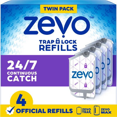 Zevo Flying Insect Trap Refills - 4ct: Indoor Use, Traps Flying Insects | Target