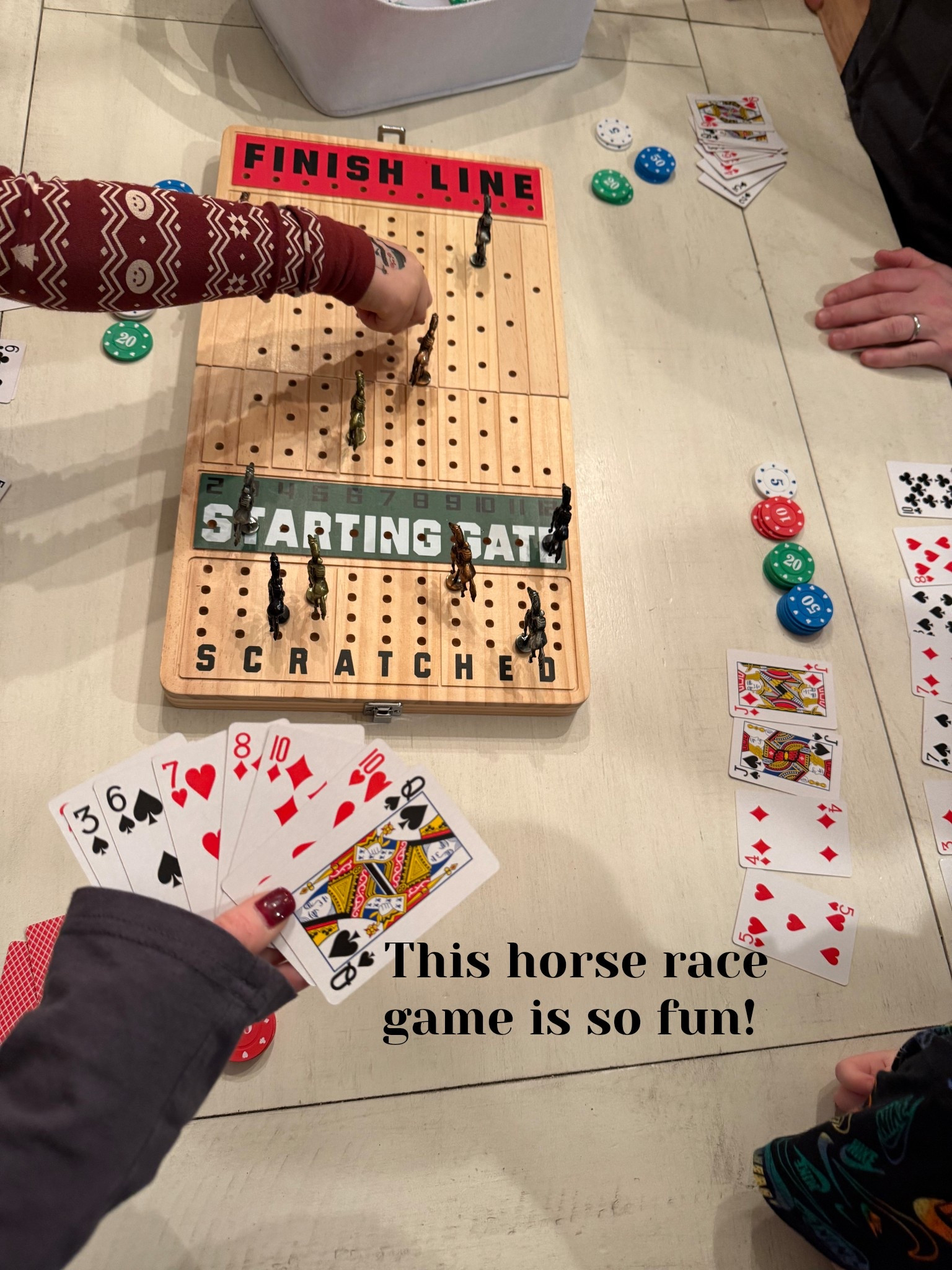 Horse racing game that involves chips, cards, and dice. My kids LOVE this! 

#LTKKids #LTKFindsUnder50 #LTKGiftGuide