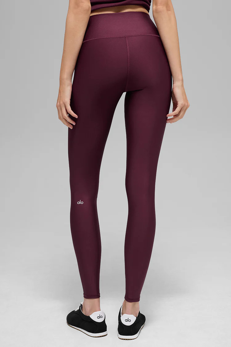 High-Waist Airlift Legging - Burgundy | Alo Yoga