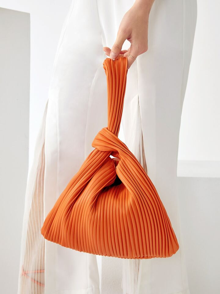 SHEIN BIZwear Minimalist Ribbed Novelty Bag | SHEIN