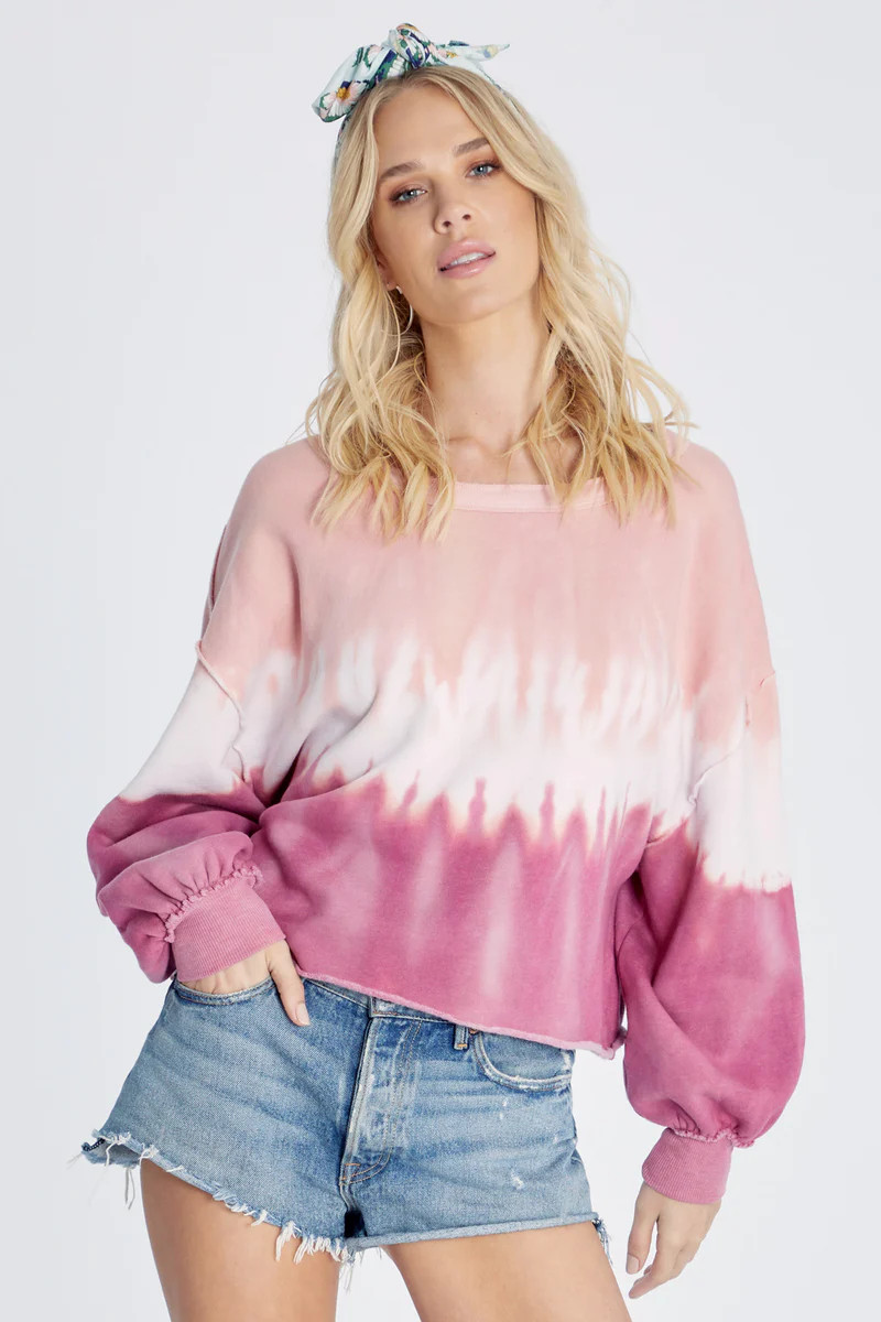 Olivia Sweatshirt | Ruby Dove Dye | Wildfox
