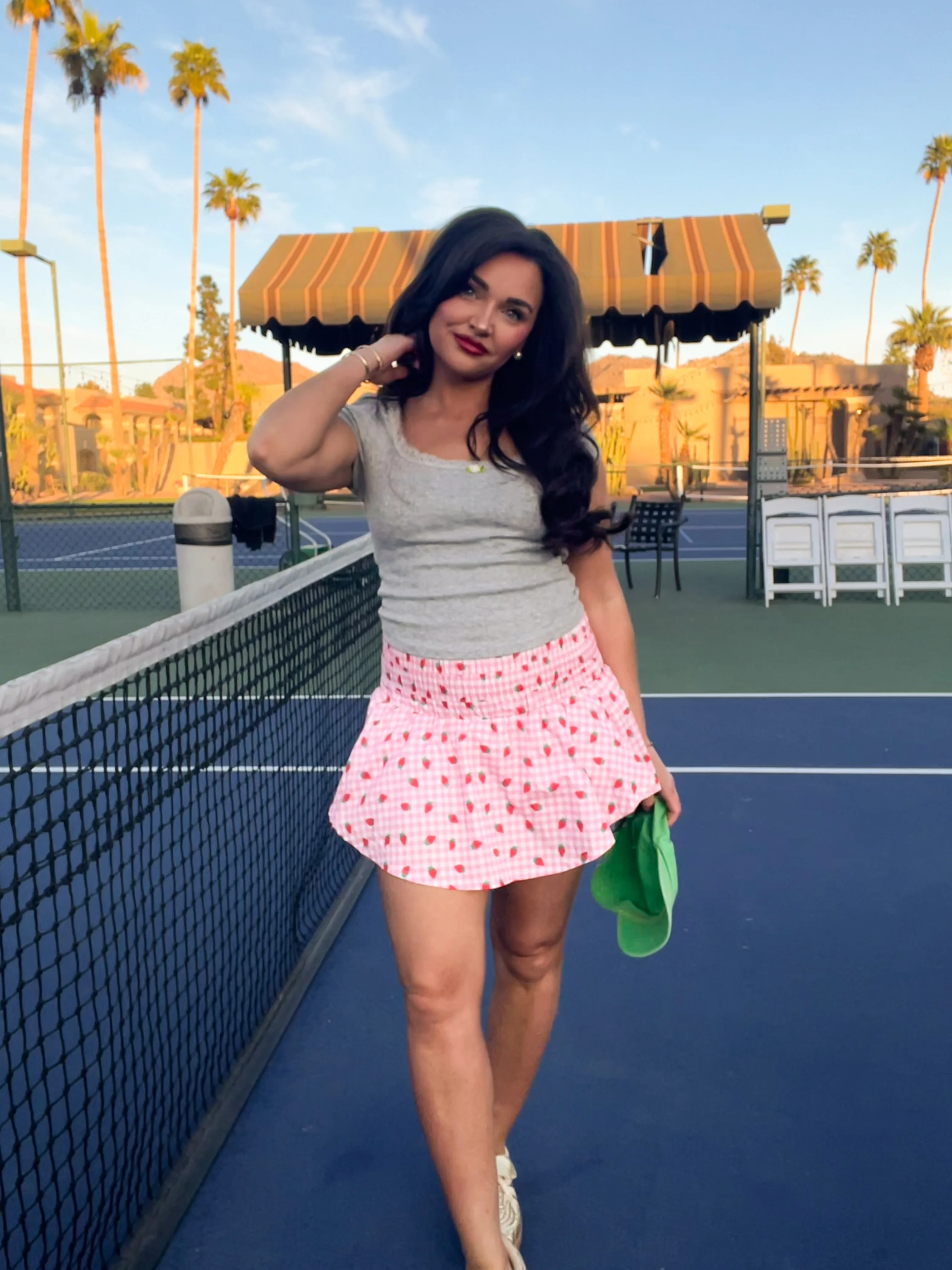 Strawberry Shortcake Strawberry Gingham Skort | Willow Boutique