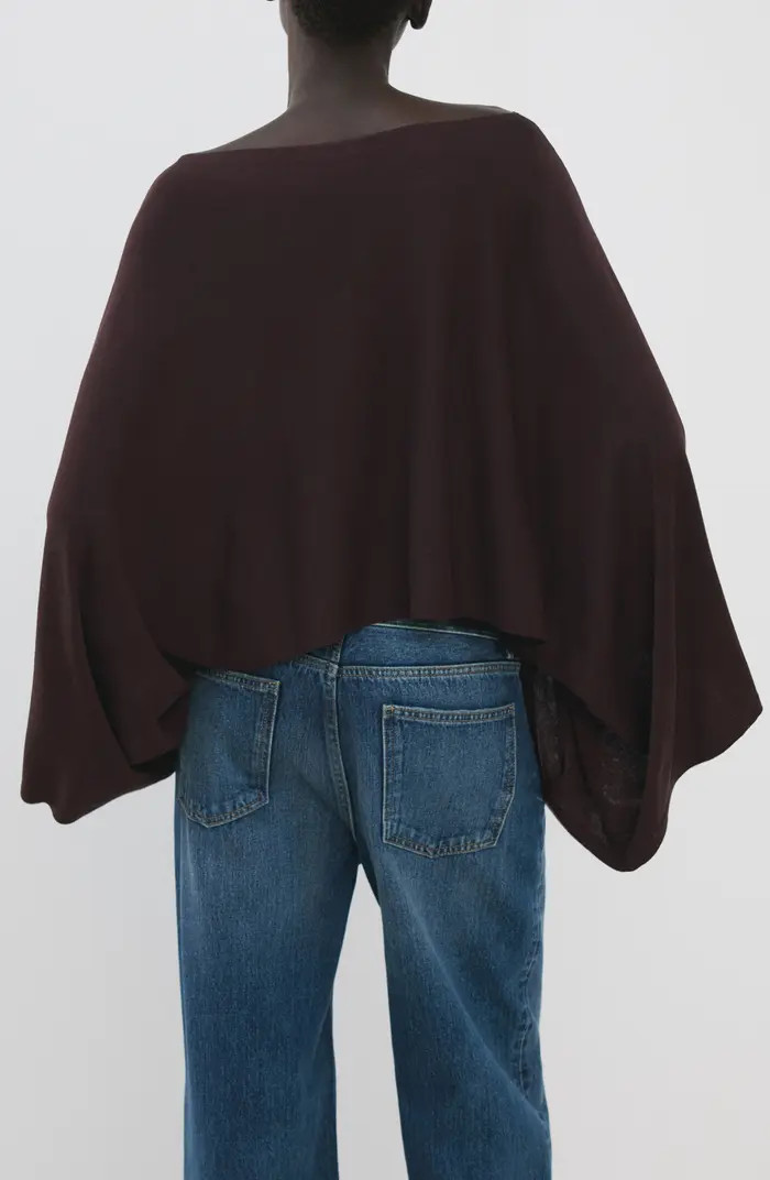 Cape Sleeve Crop Top | Nordstrom