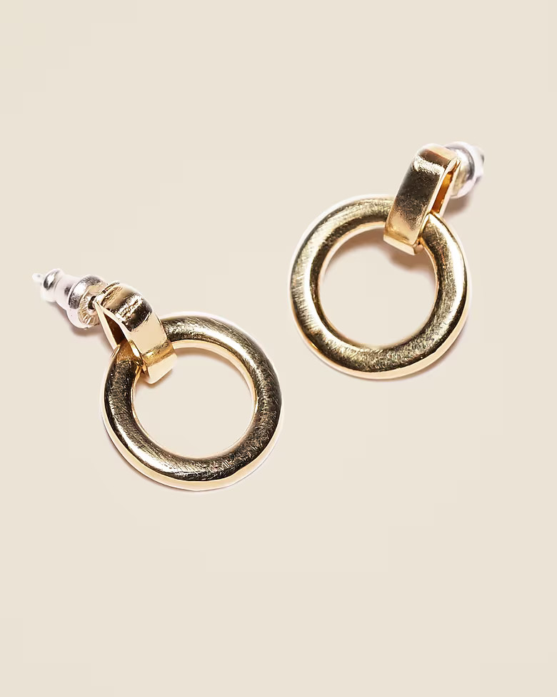Odette New York® Beau hoop earrings in brass | J. Crew US