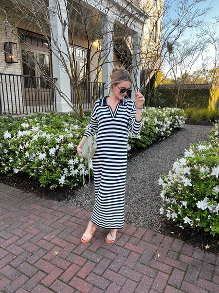 This maxi knit dress is perfect for Charleston spring. 100% cotton! Love it with sandals but it would be so cute layered with a white tee under and sneakers too.
On sale at one retailer! TTS. 

#LTKSeasonal #LTKtravel