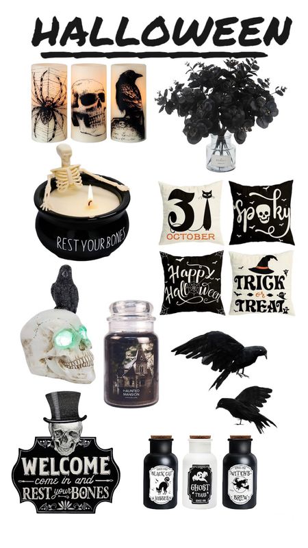 Halloween decor 

#halloween #halloweendecor #halloweenfinds #hocuspocus #falltime #falldecor #halloweendecorations #pillows #couchpillows #blanket #outsidedecor #gravestones #candles #crows #darkhalloween

#LTKFind #LTKhome #LTKSeasonal