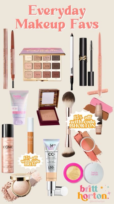 Here's what I use for my everyday makeup routine to get that beachy, bronzy look! What I love about these products is that they are buildable so you can easily take them from minimal daytime look to a more dramatic nighttime look.

#LTKbeauty #LTKfindsunder50
