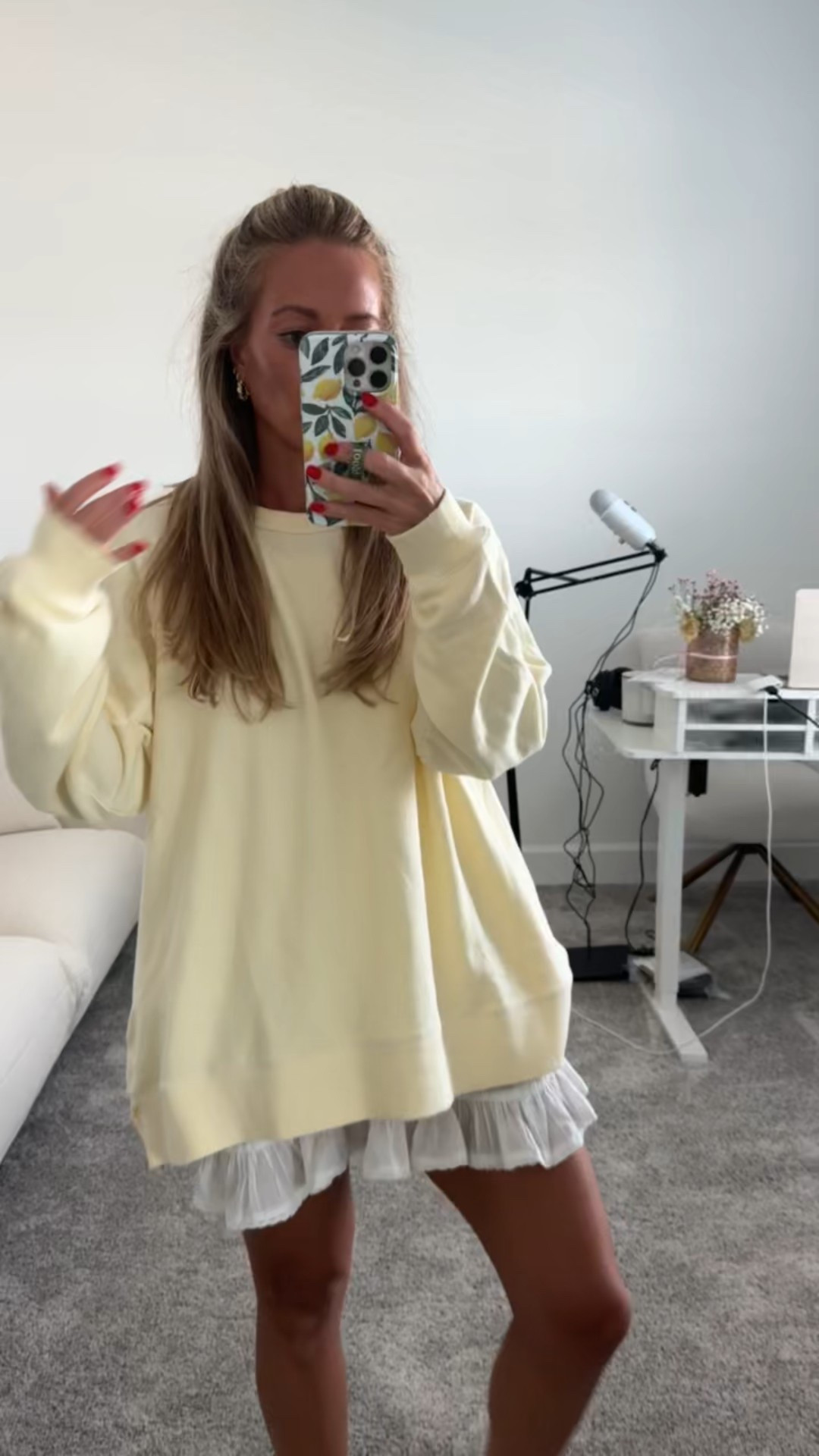 Aerie Sale - everything is 30-70% off! Wearing a medium in my sweatshirt & skort! I’ve styled this skort lots of ways - goes w so much!

Casual set, summer outfit, summer style, MDW, butter yellow outfit, handkerchief skirt, butter yellow top, white skort, summer sweater, aerie sale, weekend fit 

#LTKSaleAlert #LTKSummerEdit