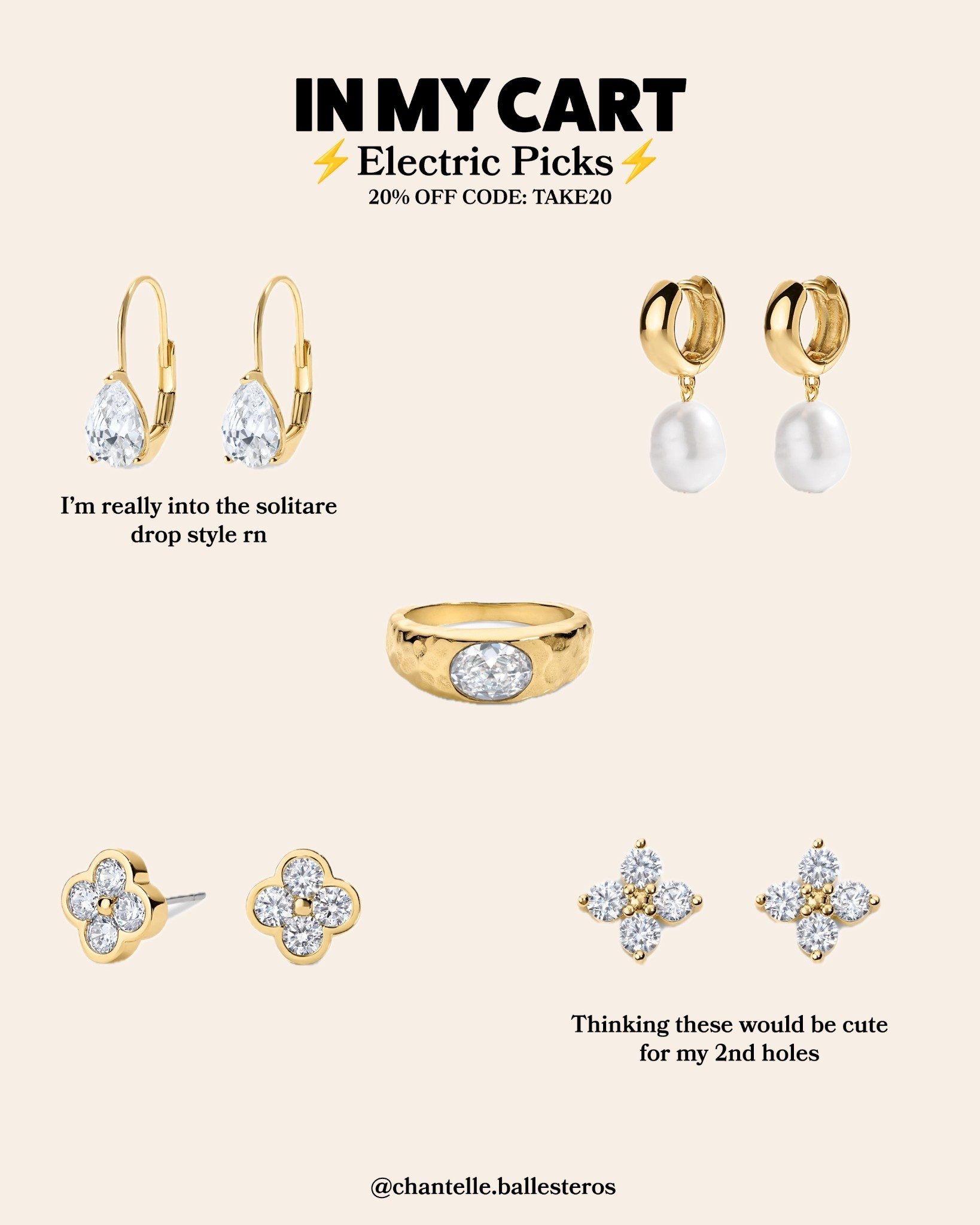 I feel like my jewelry assortment could use a refresh, so these are the pieces I’m eyeing for the EP 20% off sale code! 