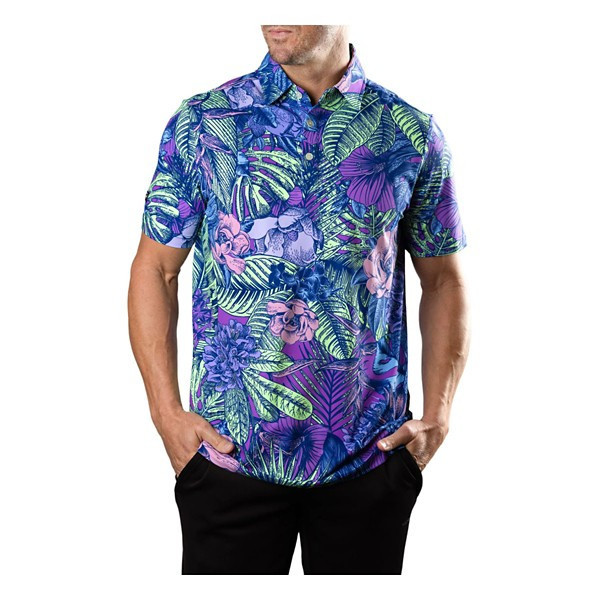 Men's Sunday Swagger Ibiza Polo 2XLarge Purple | Scheels