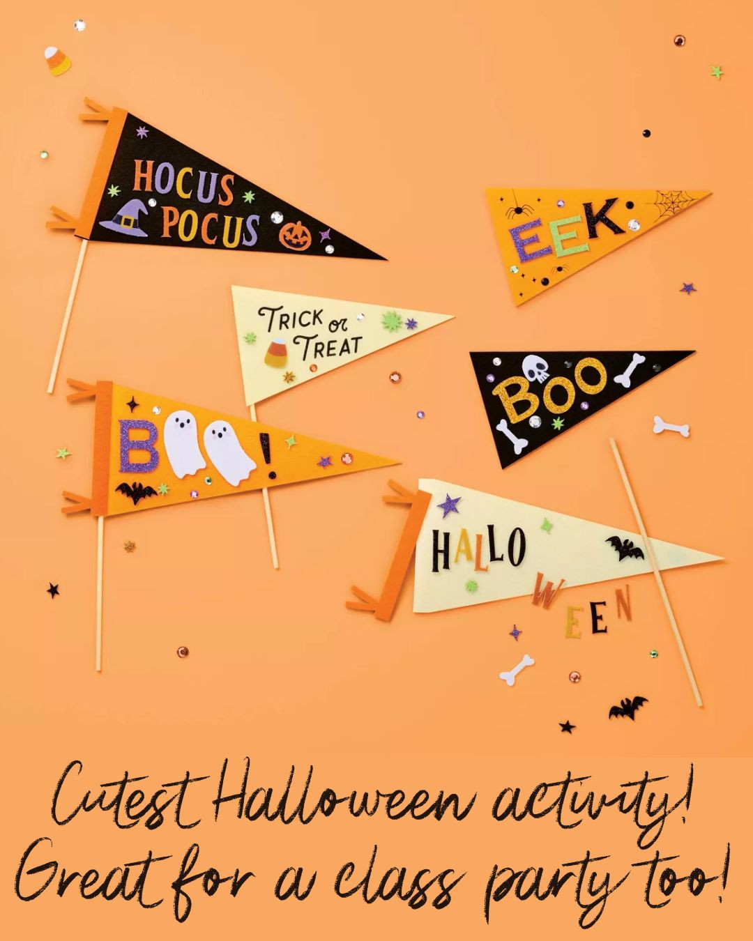 Fun and festive Halloween activity 🎃 Perfect for class parties, kids’ crafts, or family night! Easy DIY Halloween flags that double as spooky cute décor.

halloween crafts for kids, diy halloween decorations, halloween classroom activities, halloween party ideas, halloween kids crafts 

 #LTKSeasonal #LTKKids