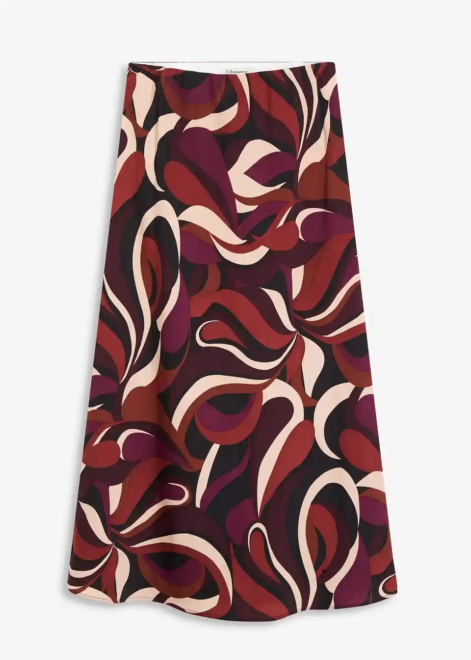 Midirock aus fließendem Satin | Bonprix DE