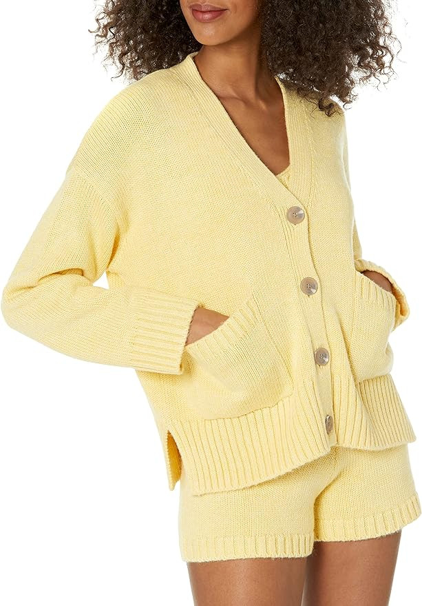 The Drop Women's Brigitte Chunky Button Front Pocket Ribbed Cardigan | Amazon (US)